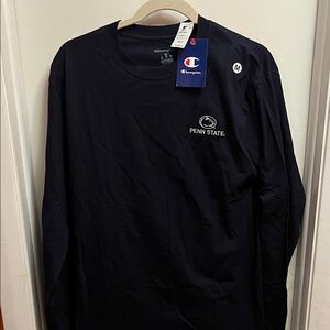 Champion Men's Dark Blue Penn State Long Sleeve Tee